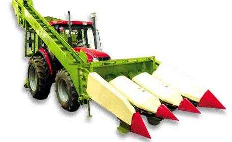 四平东风4YB-3三行背负式玉米收割机