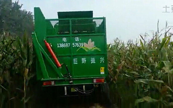 时风玉米收割机2作业视频