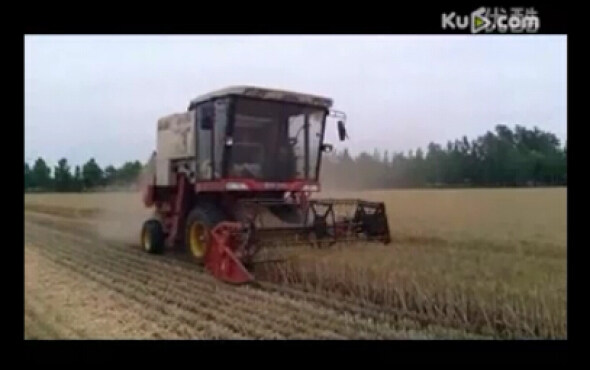 雷沃谷神GE50收获机作业视频