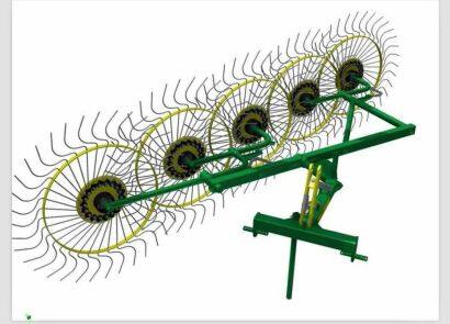 金英五盘搂草机