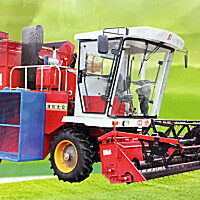 大众4HZL-8自走式花生联合摘果机