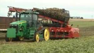 Amity公司12行甜菜收获机作业视频