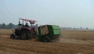 中农博远92YG-0.9圆草捆机作业视频