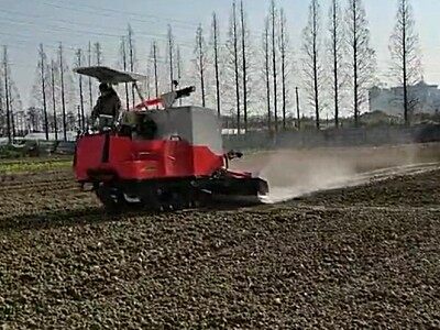 湖南龙舟2SZ-300精量石灰撒施机作业视频