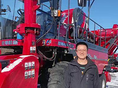 牧神新款4YZB-4B自走式穗茎兼收玉米收获机