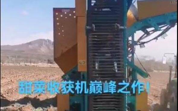 北大荒众荣两行甜菜收获机作业视频