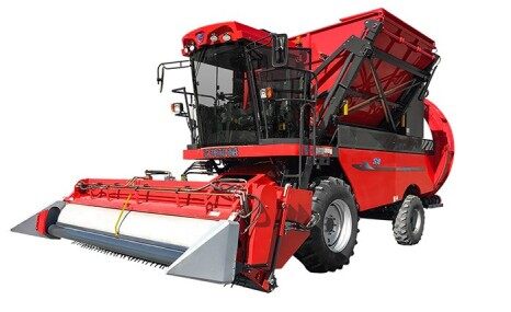 新疆牧神4JZ-3600B型自走式辣椒收获机