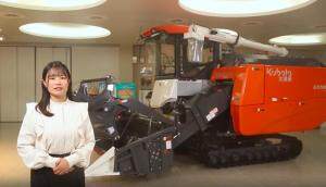 久保田EX118MQ全喂入收割机绕机视频