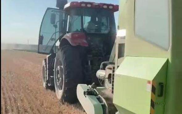 2023年顺邦小麦秸秆打包作业视频