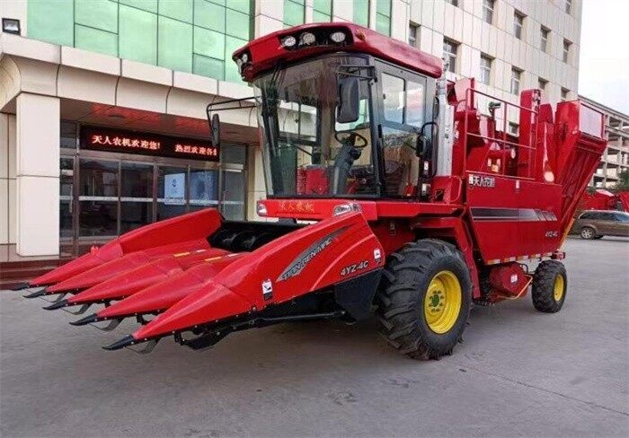 天人4YZ-4C玉米收割机