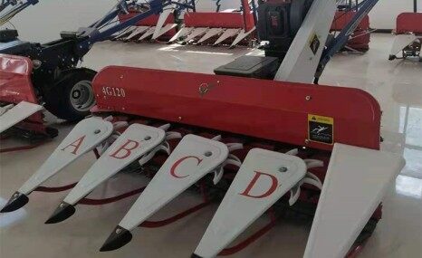 山东鸿铄牌4G120型手扶麦子割捆机