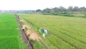 农友4LZ-5.0Z全喂入谷物联合收割机作业视频