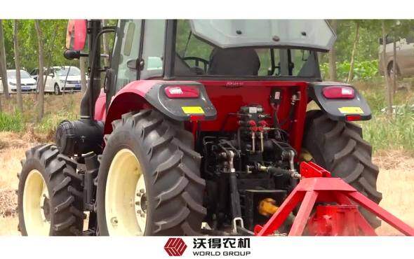 沃得奥龙DX1204无人驾驶拖拉机田间作业实拍