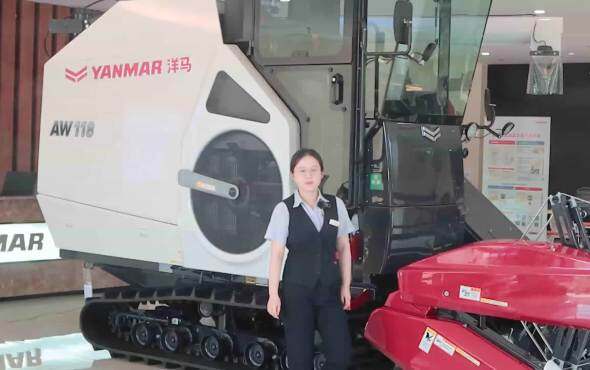 洋马全景-全喂入收割机:AW118讲解视频