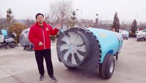 果哈哈2吨牵引式果园打药机讲解视频(八)