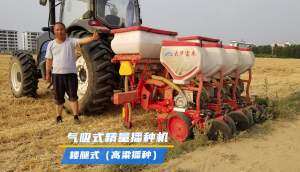 大华宝来气吸式免耕施肥精量播种高粱视频