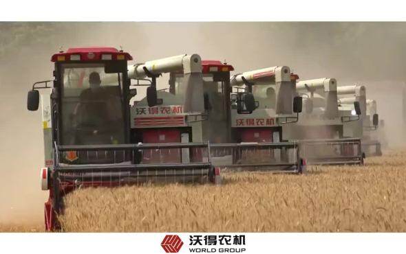 风吹麦浪喜迎丰收,红色闪电驰骋田野,沃得——“感动”常在,“担当”未毕!