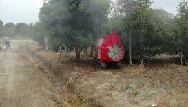 吉峰牌3WZGF-400L遥控履带式风送喷雾机（油动版）作业视频1