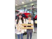 姐妹花逛展会 黄海金马YT2604拖拉机