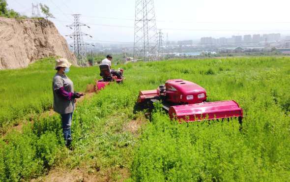 菱代系列履带果园管理机——割草