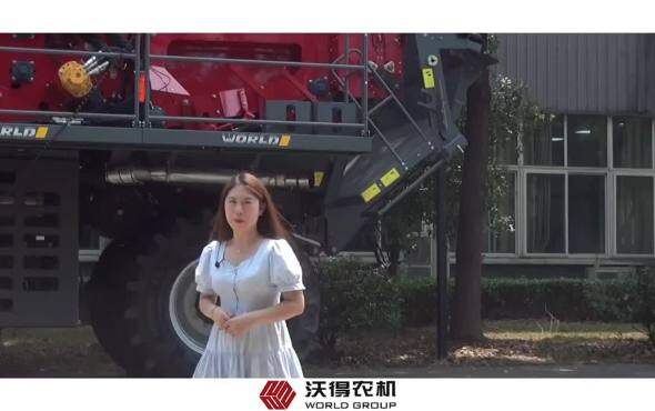 沃得采棉机作业视频