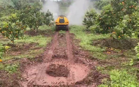 吉峰牌3WPZGF-500农业植保机器人(喷药机器人)作业视频-1