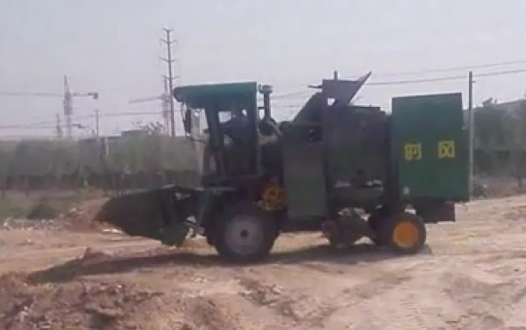 时风玉米收割机4YZP-3B路试视频