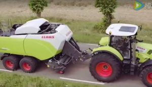 科乐收(CLAAS)QUADRANT5300大方捆打包机视频