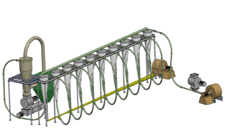 中农机无热源气流旋风干燥系统